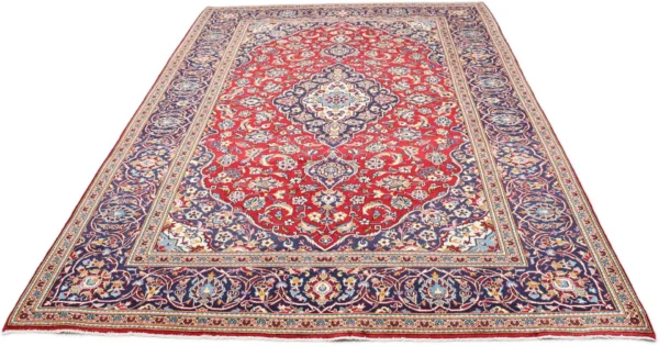 Perserteppich Kashan 198 x 293 cm Schurwolle handgeknüpft neu