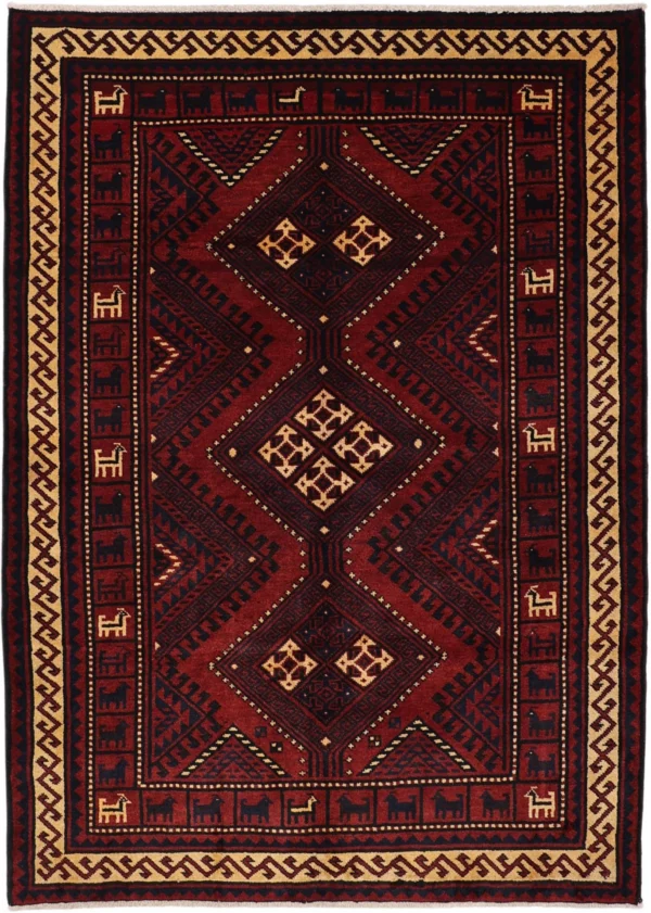 Perserteppich Shiraz 180 x 250 cm Schurwolle handgeknüpft