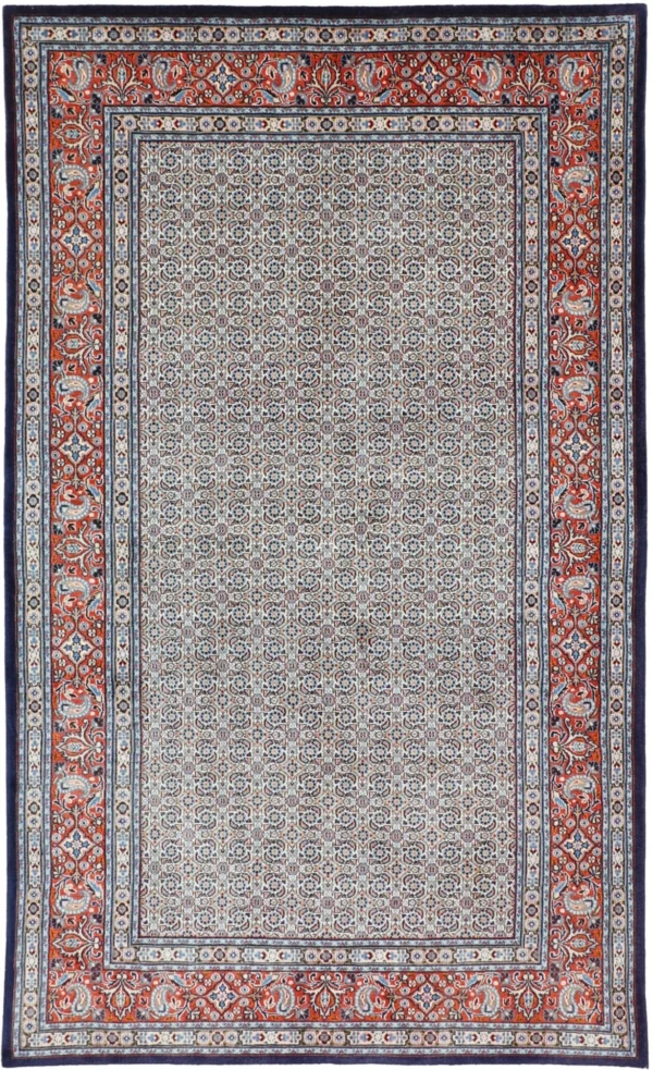 Perserteppich Moud 150 x 250 cm Schurwolle handgeknüpft floral