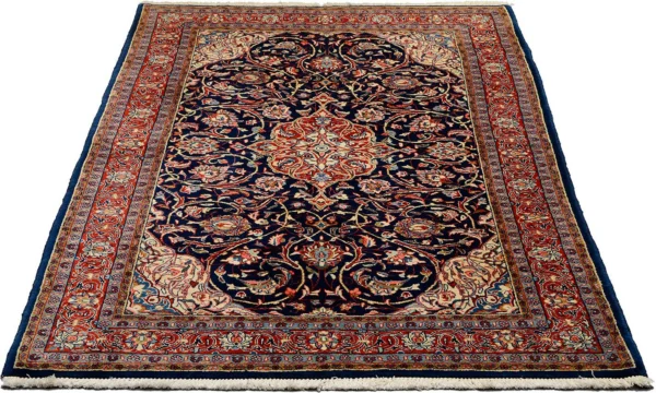 Perserteppich Sarough 135 x 208 cm Schurwolle handgeknüpft