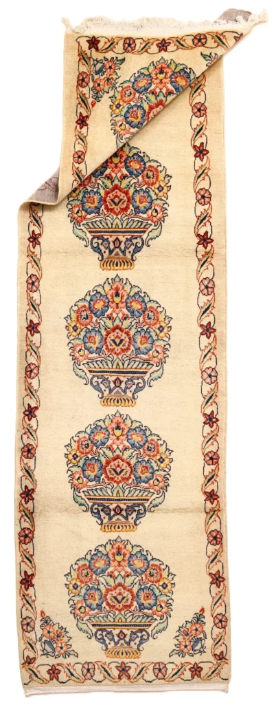 Perserteppich Sarough 298 x 90 cm Wolle handgeknüpft Läufer