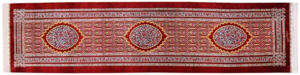 Silk runner rug