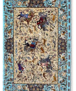 Qom Persian Rug 197 × 131 cm, silk, hand-knotted
