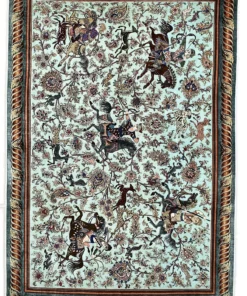 Qom Persian Rug 202 × 138 cm, silk, hand-knotted