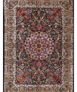 Qom Persian Rug 195 × 136 cm, silk, hand-knotted