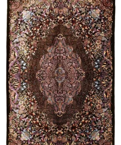 Qom Persian Rug 200 × 140 cm, silk, hand-knotted — view 2