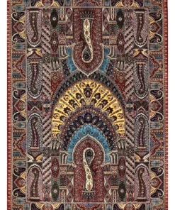 Qom Persian Rug 205 × 140 cm, silk, hand-knotted