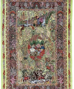 Qom Persian Rug 209 × 135 cm, silk, hand-knotted