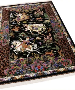 Qom Persian Rug 200 × 137 cm, silk, hand-knotted — view 2