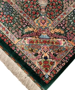 Qom Persian Rug 205 × 138 cm, silk, hand-knotted — view 2