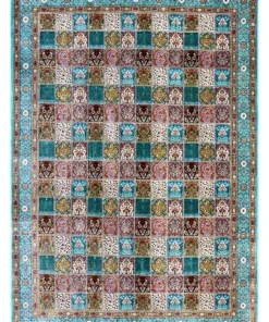 Qom Persian Rug 355 × 250 cm, silk, hand-knotted