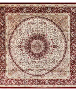Qom Persian Rug 193 × 193 cm, silk, hand-knotted