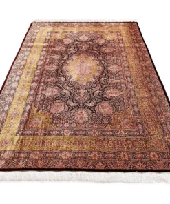 Qom Persian Rug 300 × 207 cm, silk, hand-knotted