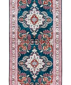 Qom Persian Rug 400 × 80 cm, silk, hand-knotted