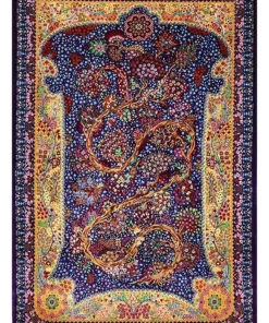 Qom Persian Rug 123 × 80 cm, silk, hand-knotted