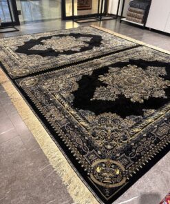 Qom Persian Rug 208 × 142 cm, silk, hand-knotted