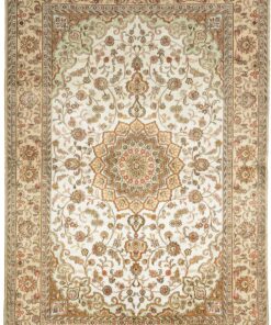 Qom Oriental Rug 180 × 121 cm, silk, hand-knotted