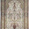 Qom Oriental Rug 183 × 121 cm, silk, hand-knotted