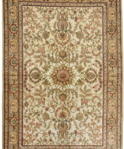 Qom Oriental Rug 183 × 126 cm, silk, hand-knotted