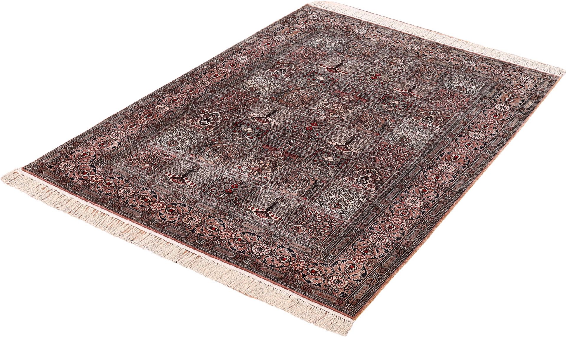 Qom Oriental Rug 186 × 127 cm, silk, hand-knotted — view 3