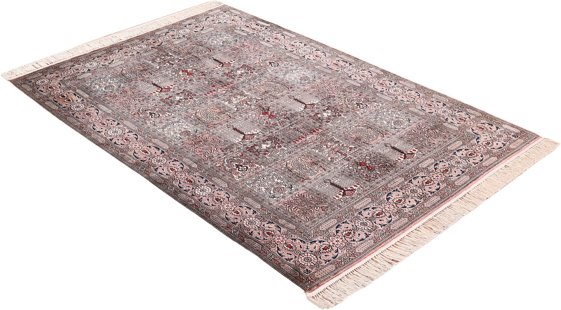 Qom Oriental Rug 186 × 127 cm, silk, hand-knotted — view 4