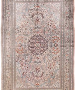 Qom Oriental Rug 240 × 155 cm, silk, hand-knotted