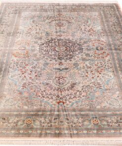 Qom Oriental Rug 240 × 155 cm, silk, hand-knotted — view 2