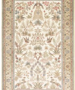 Qom Oriental Rug 123 × 79 cm, silk, hand-knotted