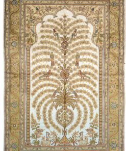 Hereke Oriental Rug 184 × 122 cm, silk, hand-knotted