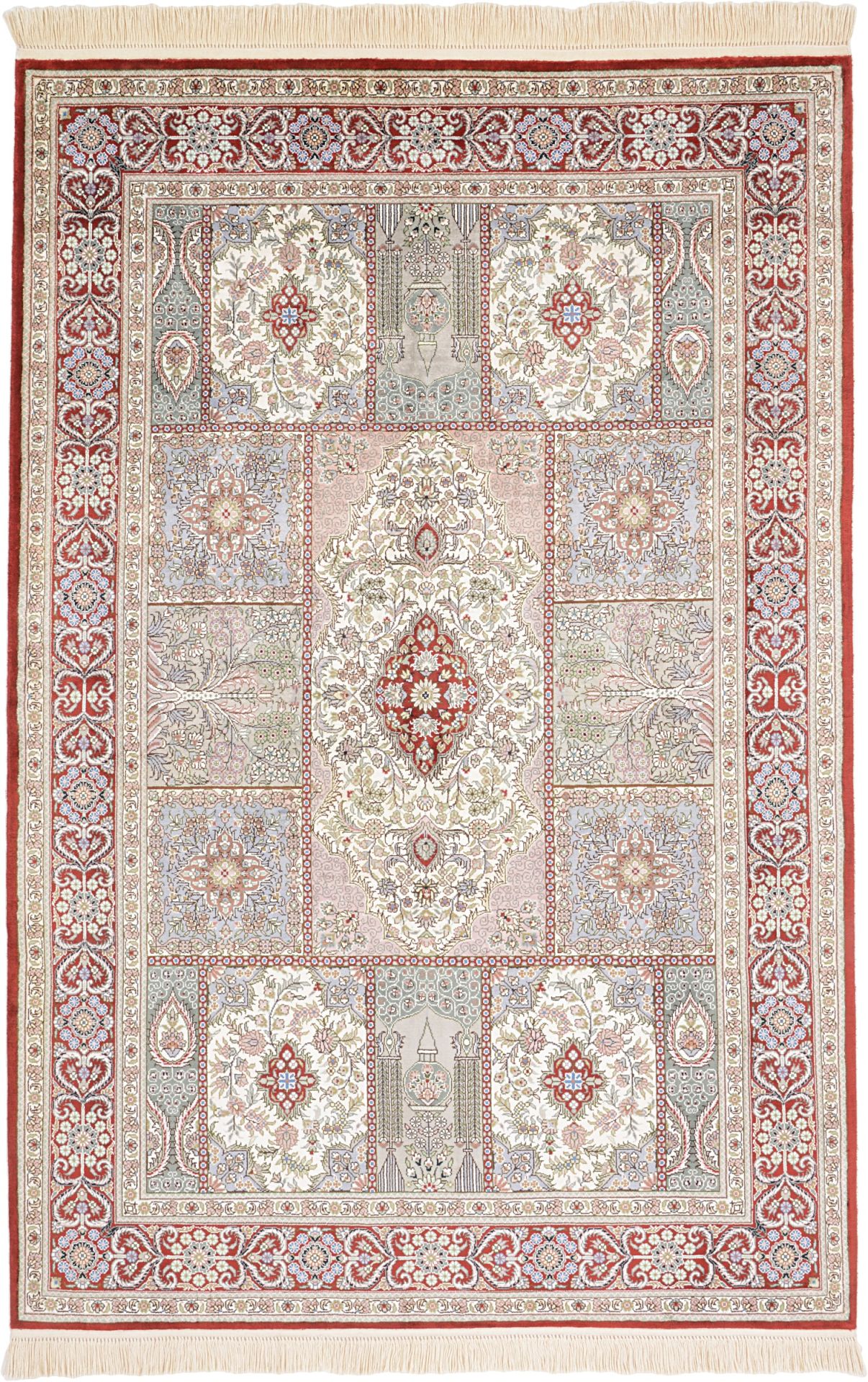 Hereke Oriental Rug 190 × 125 cm, silk, hand-knotted