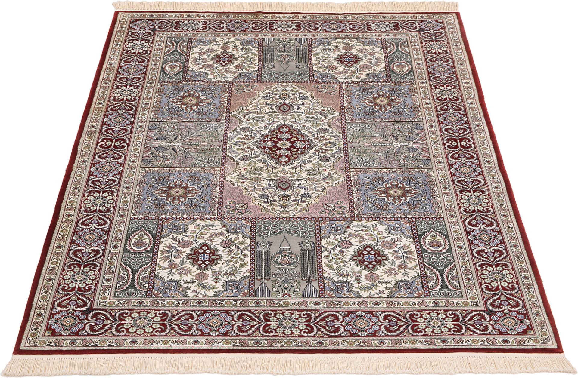Hereke Oriental Rug 190 × 125 cm, silk, hand-knotted — view 2