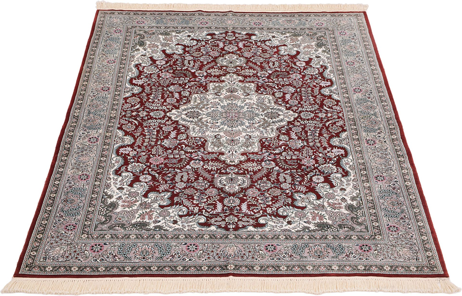 Hereke Oriental Rug 190 × 125 cm, silk, hand-knotted — view 2
