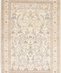 Hereke Oriental Rug 189 × 126 cm, silk, hand-knotted