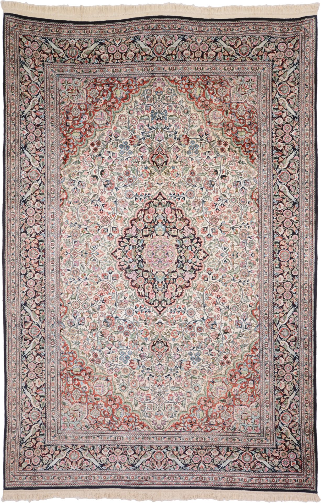 Hereke Oriental Rug 280 × 185 cm, silk, hand-knotted