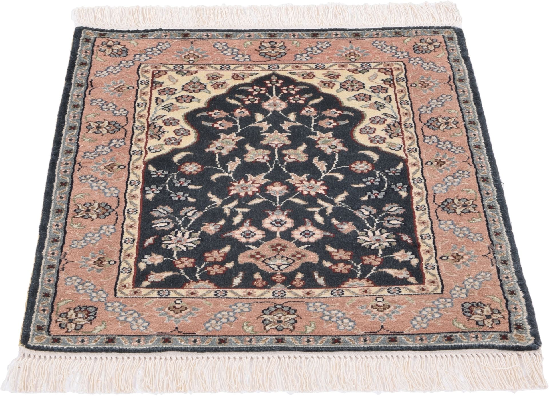 Hereke Oriental Rug 58 × 43 cm, silk, hand-knotted — view 2