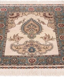 Hereke Oriental Rug 61 × 46 cm, silk, hand-knotted — view 2