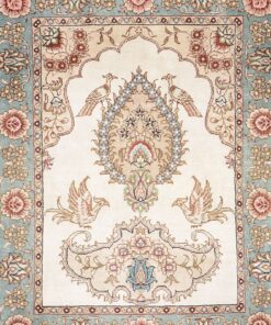 Hereke Oriental Rug 61 × 46 cm, silk, hand-knotted — view 3