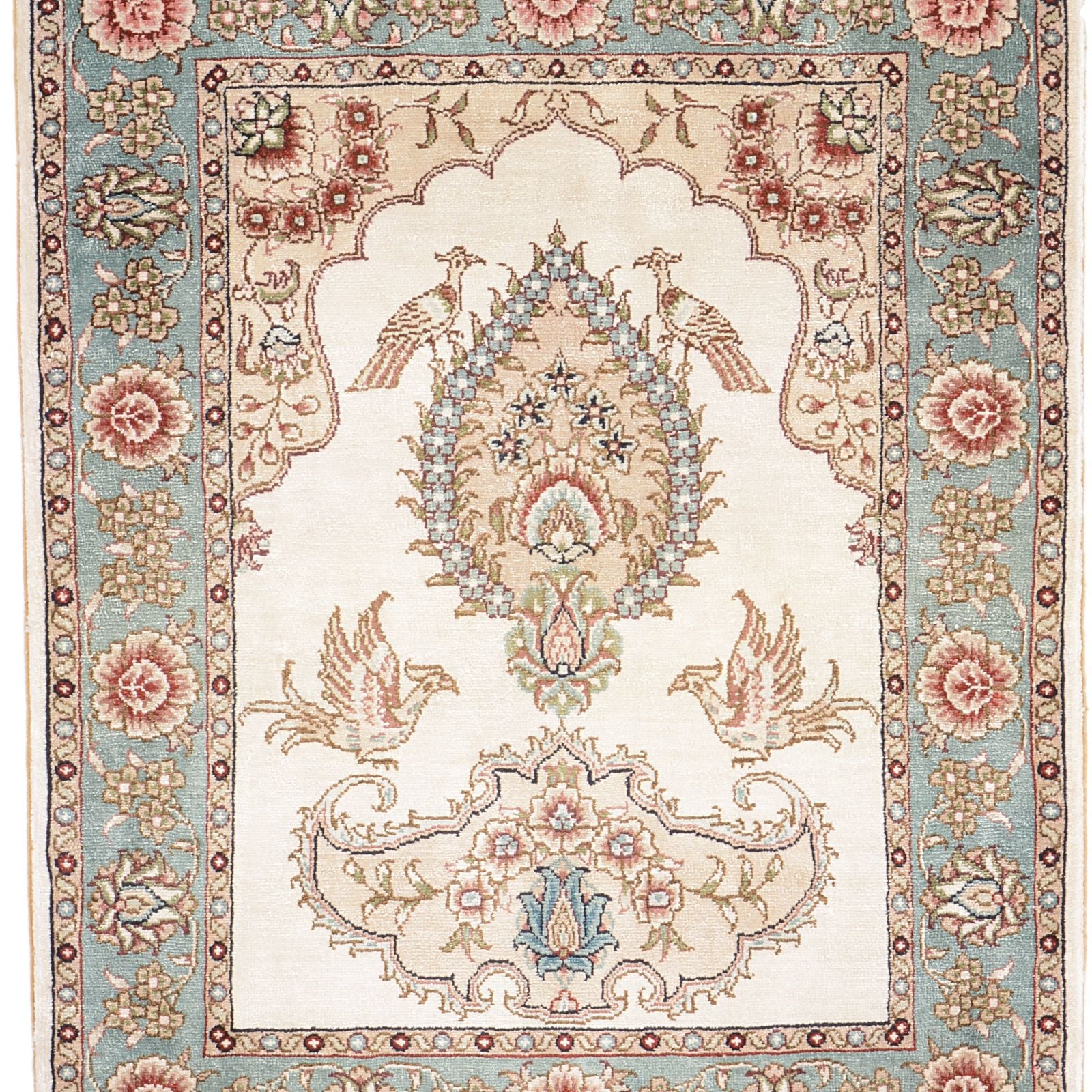 Hereke Oriental Rug 61 × 46 cm, silk, hand-knotted — view 3