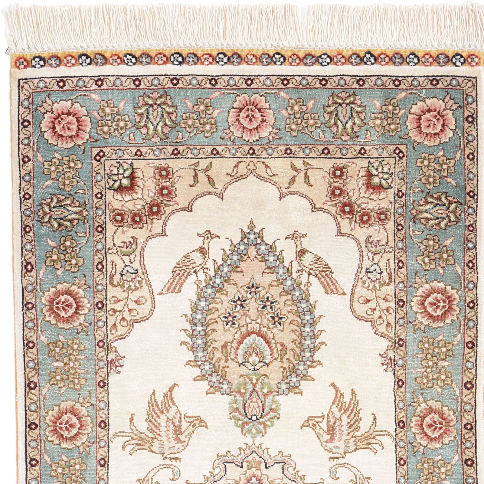 Hereke Oriental Rug 61 × 46 cm, silk, hand-knotted — view 4