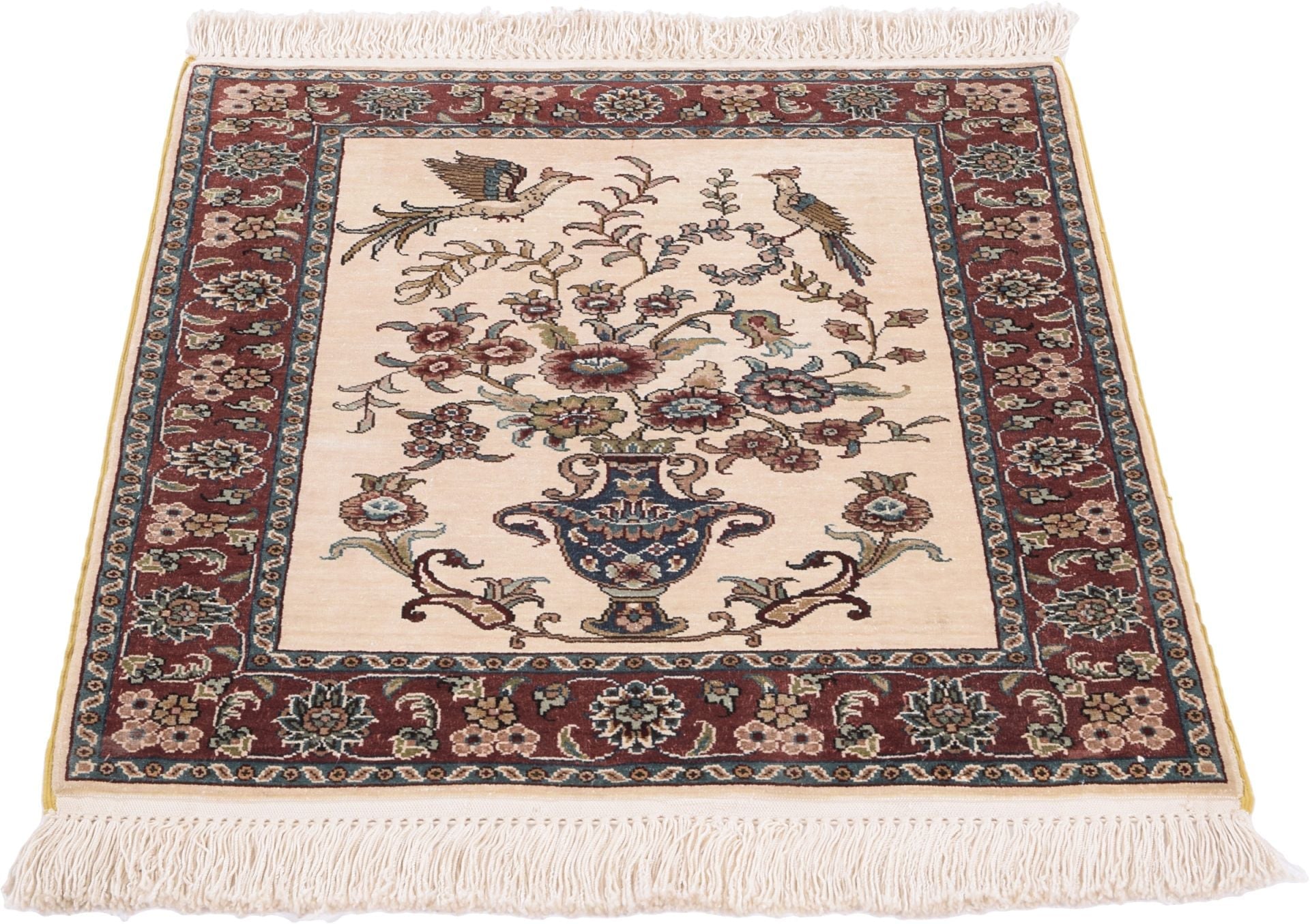 Hereke Oriental Rug 61 × 46 cm, silk, hand-knotted — view 2