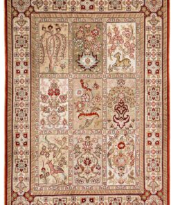 Hereke Oriental Rug 92 × 63 cm, silk, hand-knotted