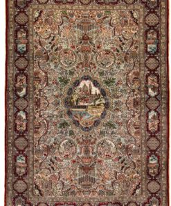 Hereke Oriental Rug 92 × 63 cm, silk, hand-knotted