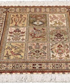 Hereke Oriental Rug 92 × 63 cm, silk, hand-knotted — view 2