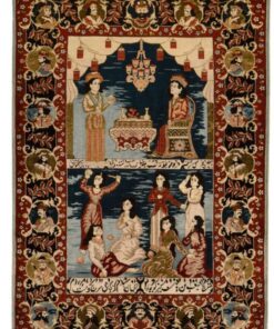 Hereke Oriental Rug 93 × 63 cm, silk, hand-knotted
