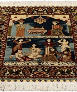 Hereke Oriental Rug 93 × 63 cm, silk, hand-knotted — view 2