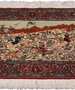 Hereke Oriental Rug 94 × 63 cm, silk, hand-knotted — view 2