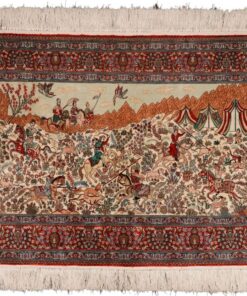 Hereke Oriental Rug 94 × 63 cm, silk, hand-knotted