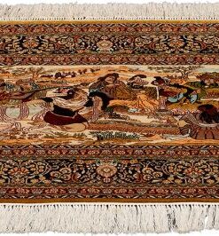 Hereke Oriental Rug 95 × 63 cm, silk, hand-knotted — view 2