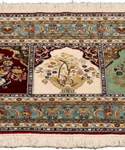 Hereke Oriental Rug 122 × 76 cm, silk, hand-knotted — view 2