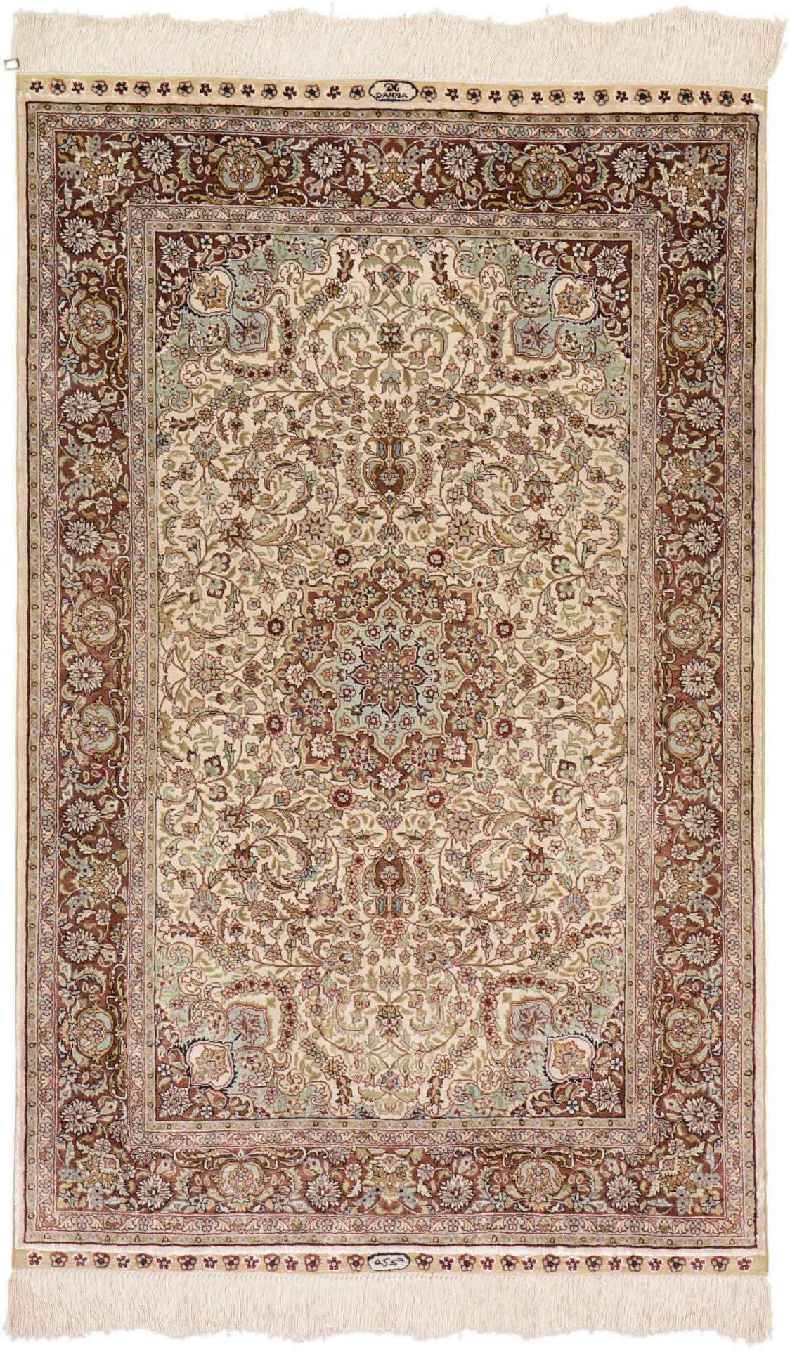 Hereke Oriental Rug 122 × 76 cm, silk, hand-knotted